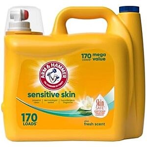 [SnS, AC] $11.18* | 170-Oz Arm & Hammer Sensitive Skin Plus Liquid Laundry Detergent at Amazon